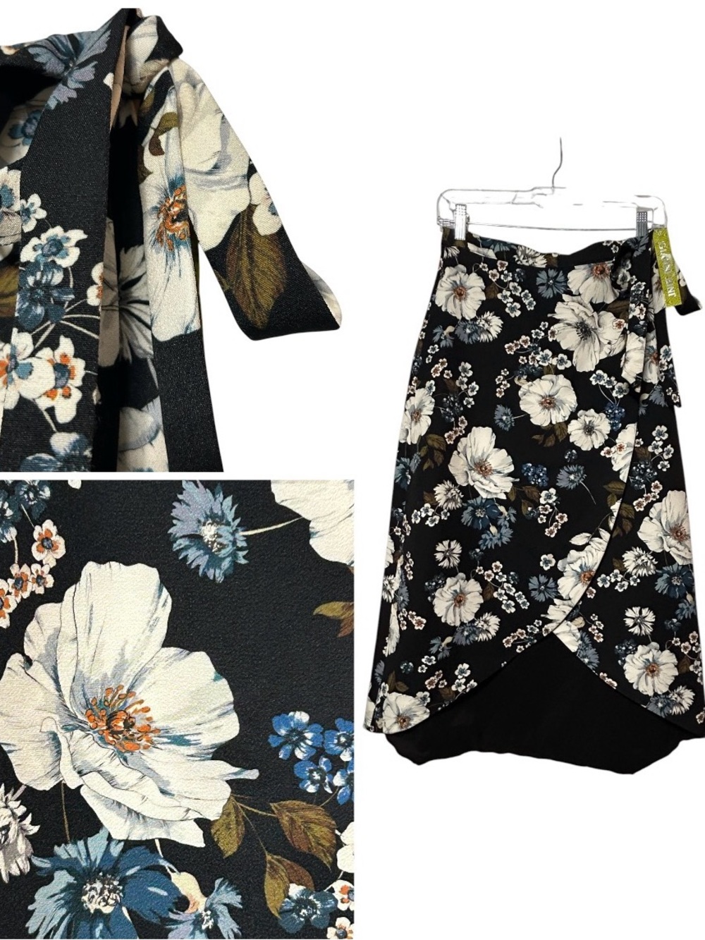 Gianni Bini NWT Stella faux wrap skirt